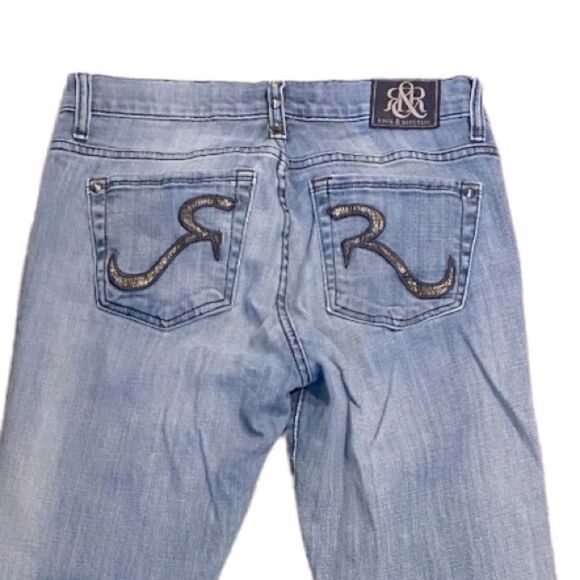 Rock & Republic Jeans Kasandra Bootcut Queen B Style Studded Size 8 - Picture 7 of 15